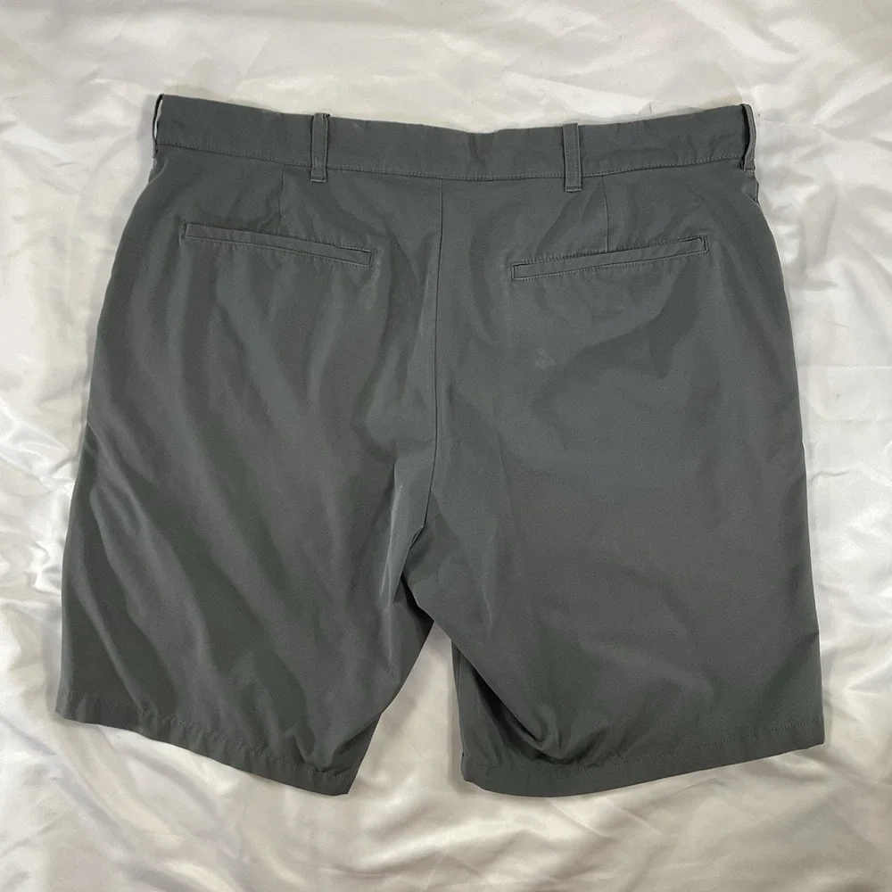 J Crew Golf Shorts Performance Mens Size 36 Gray Polyester Flat Front 232